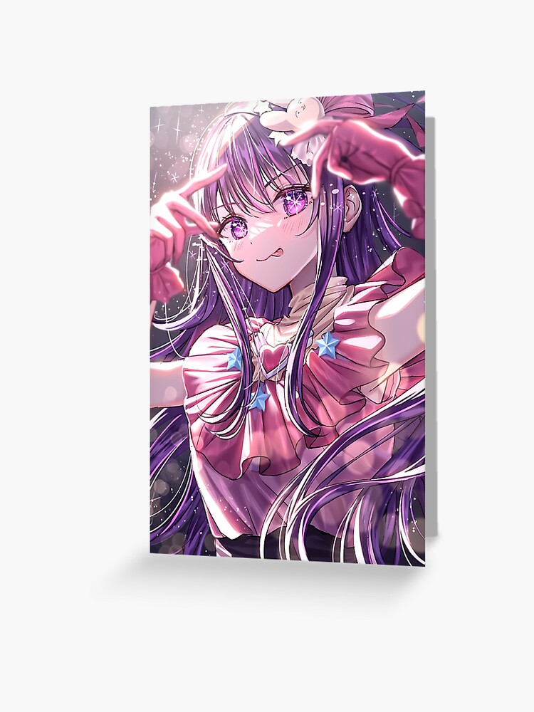 Ai Hoshino Oshi no Ko Anime girl Trending Greeting Card for Sale by  Spacefoxart