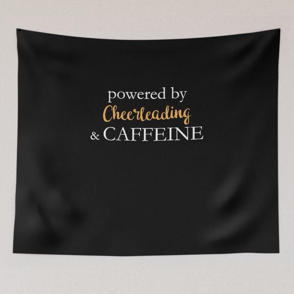 Item preview, Powered By Cheerleading And Caffeine designed and sold by theredteacup.