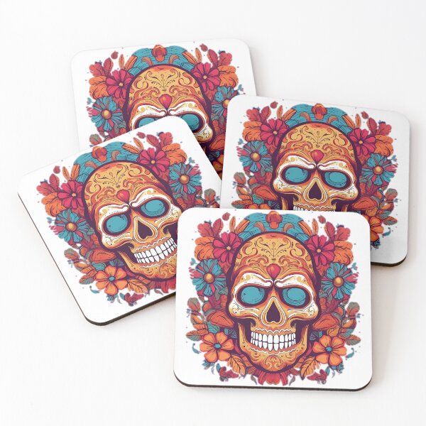 Item preview, colorful skull 3 designed and sold by Pacoart99.
