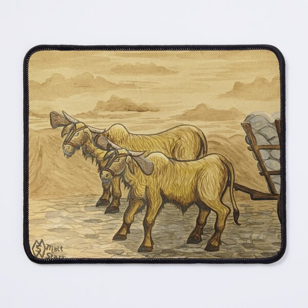 Item preview, Yoke of oxen pulling a load designed and sold by Matt Starr Fine Art .