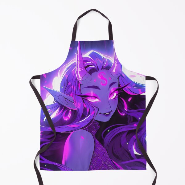 Item preview, Cool Purple Party Demon Anime Girl designed and sold by bubblegoth.