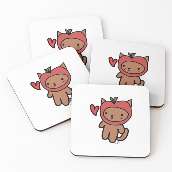 Item preview, apple cat designed and sold by Doodles Creations.