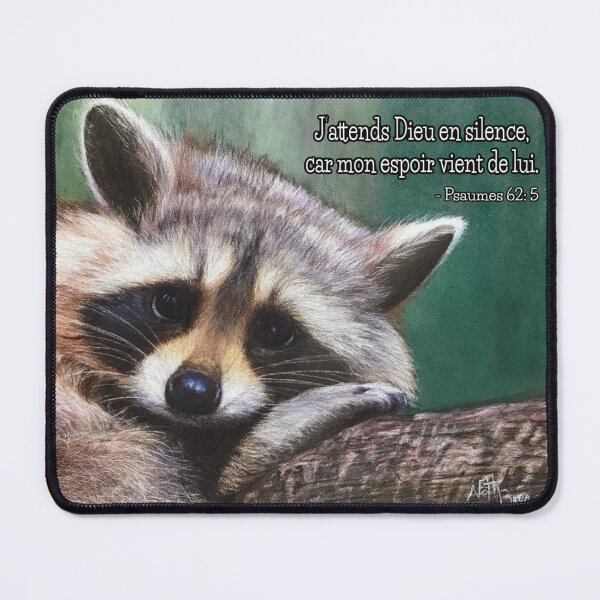 Item preview, Raccoon lost in the woods | Psalm 62:5 designed and sold by NathBros.