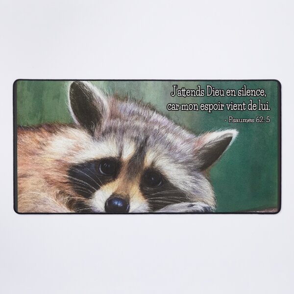 Item preview, Raccoon lost in the woods | Psalm 62:5 designed and sold by NathBros.