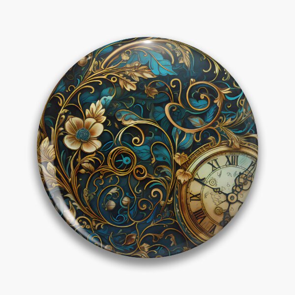 Item preview, Steampunk Flowers and Rusty Clockwork with Dark Background designed and sold by BrandonArtWorld.