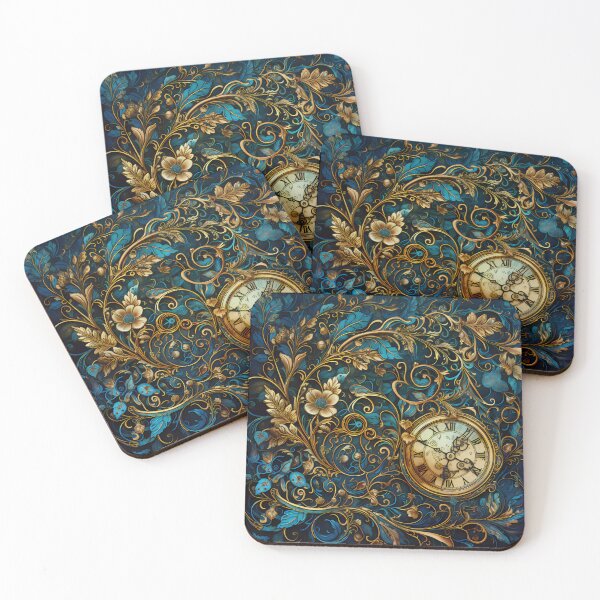 Item preview, Steampunk Flowers and Rusty Clockwork with Dark Background designed and sold by BrandonArtWorld.