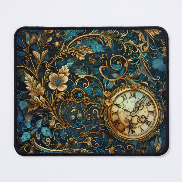 Item preview, Steampunk Flowers and Rusty Clockwork with Dark Background designed and sold by BrandonArtWorld.