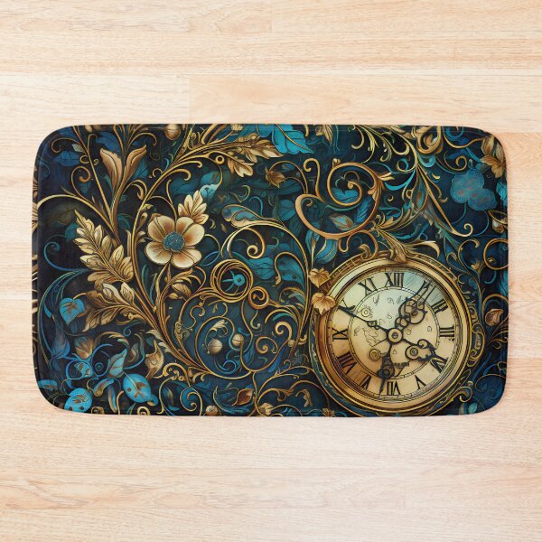 Item preview, Steampunk Flowers and Rusty Clockwork with Dark Background designed and sold by BrandonArtWorld.