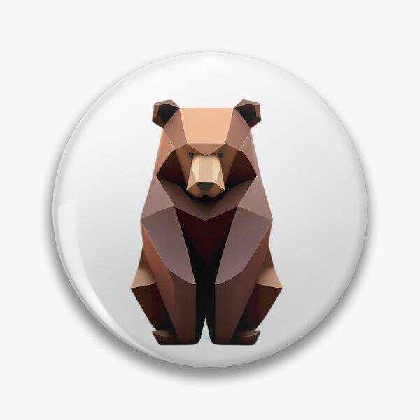 Item preview, Brown Bear Aesthetic Geometric designed and sold by MinimalistHaven.