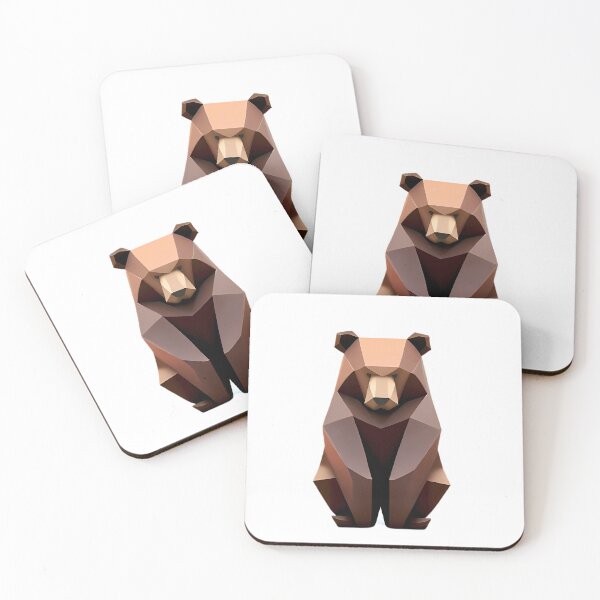 Item preview, Brown Bear Aesthetic Geometric designed and sold by MinimalistHaven.