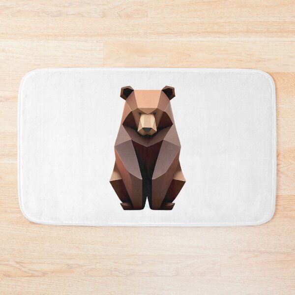 Item preview, Brown Bear Aesthetic Geometric designed and sold by MinimalistHaven.