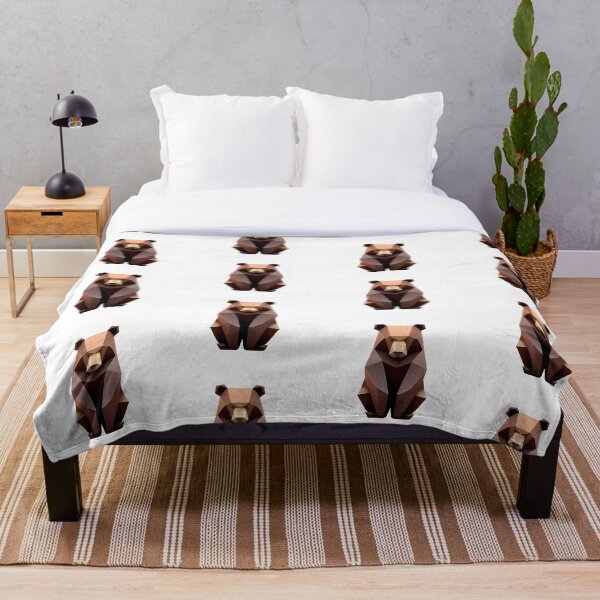 Item preview, Brown Bear Aesthetic Geometric designed and sold by MinimalistHaven.