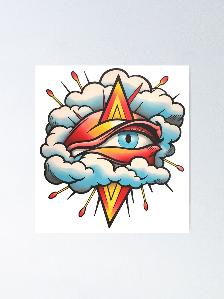 All Seeing Eye version2 Tattoo Design