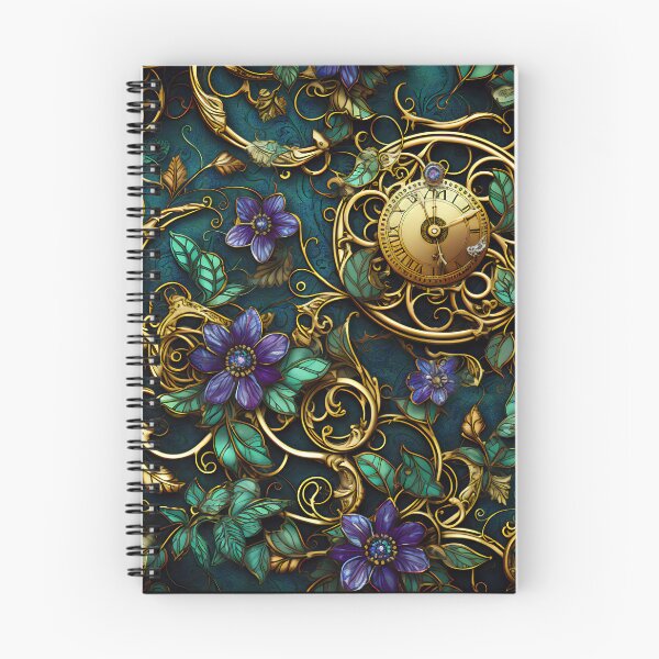 Item preview, Steampunk Flowers and Rusty Clockwork with Dark Background designed and sold by BrandonArtWorld.