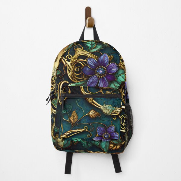 Item preview, Steampunk Flowers and Rusty Clockwork with Dark Background designed and sold by BrandonArtWorld.
