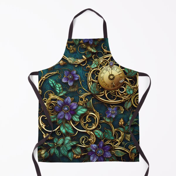 Item preview, Steampunk Flowers and Rusty Clockwork with Dark Background designed and sold by BrandonArtWorld.