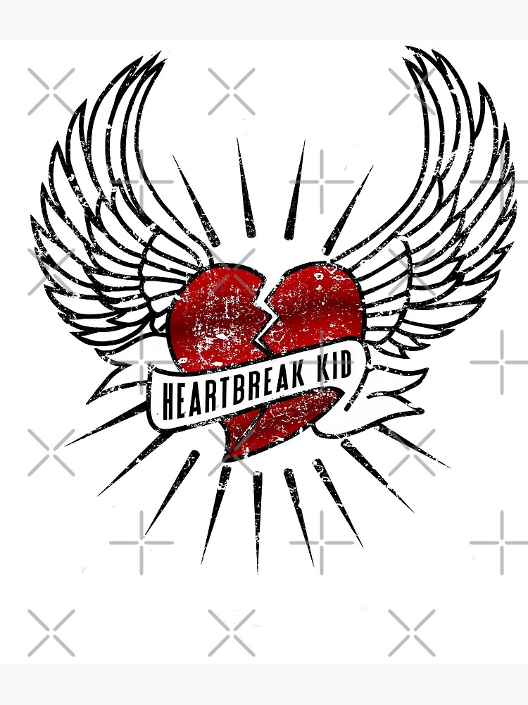 heartbreak kid - distressed vintage look