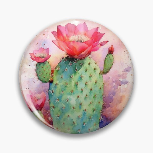 Item preview, Cactus Southwestern Prickly Pear Flower designed and sold by Lovegrass Prints.