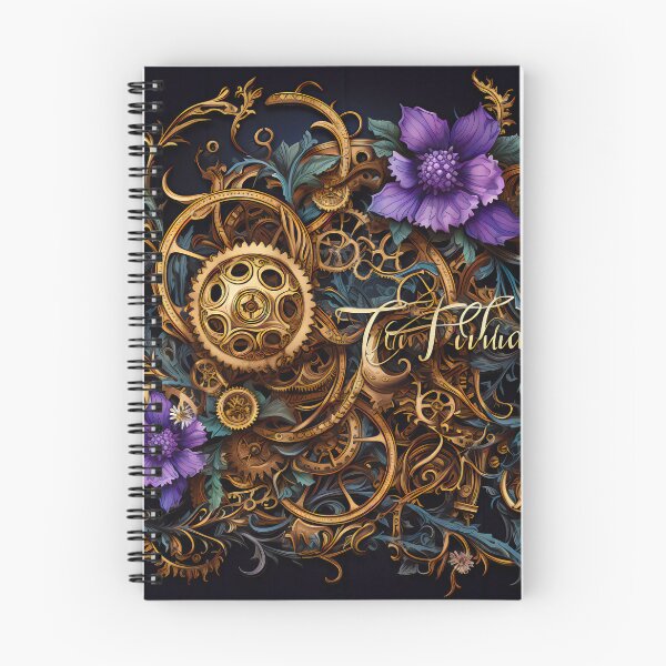 Item preview, Steampunk Flowers and Rusty Clockwork with Dark Background designed and sold by BrandonArtWorld.