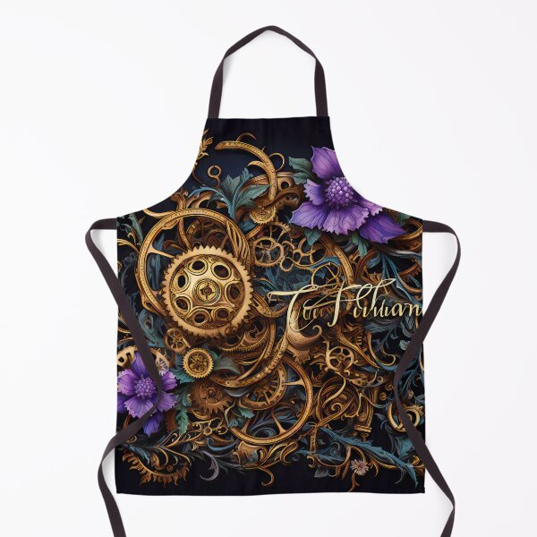 Item preview, Steampunk Flowers and Rusty Clockwork with Dark Background designed and sold by BrandonArtWorld.