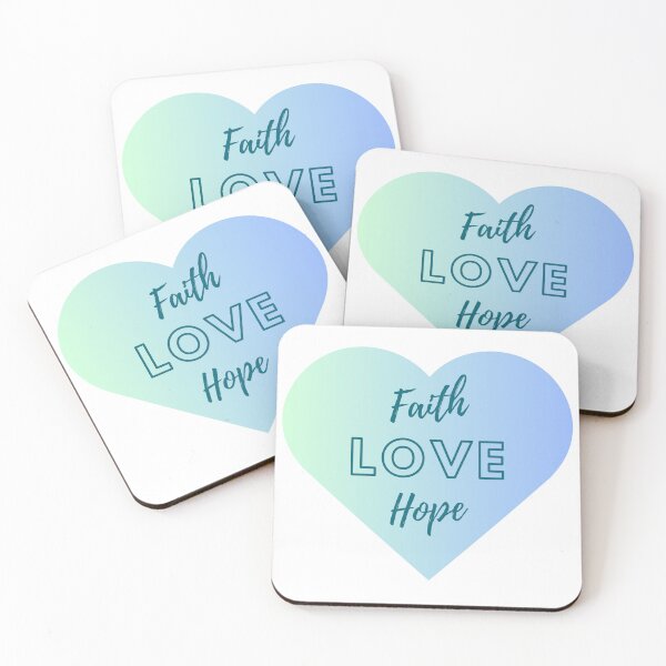 Item preview, Faith Hope Love - Green, Blue, Teal designed and sold by BibleStuff.