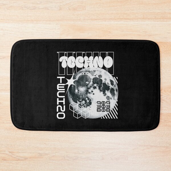 Item preview, TECHNO  - Y2K Planet (white) designed and sold by Discothreadz.