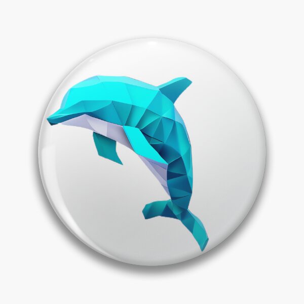 Item preview, Fun Geometric Aesthetic Dolphin designed and sold by MinimalistHaven.