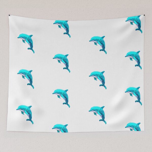 Item preview, Fun Geometric Aesthetic Dolphin designed and sold by MinimalistHaven.