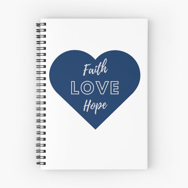 Item preview, Faith Hope Love - Blue, White designed and sold by BibleStuff.