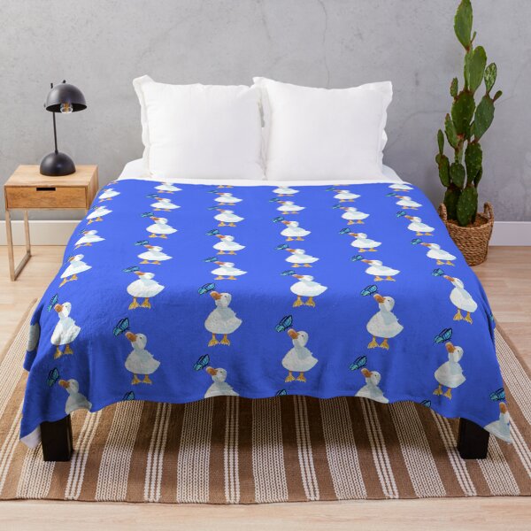 Item preview, Happy little duck playing with blue butterfly  designed and sold by altairaleon.