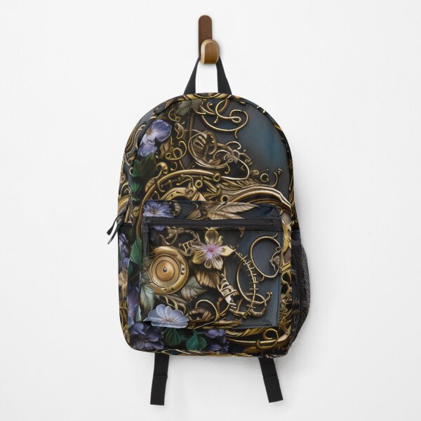 Item preview, Steampunk Flowers and Rusty Clockwork with Dark Background designed and sold by BrandonArtWorld.