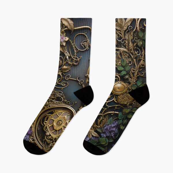 Item preview, Steampunk Flowers and Rusty Clockwork with Dark Background designed and sold by BrandonArtWorld.