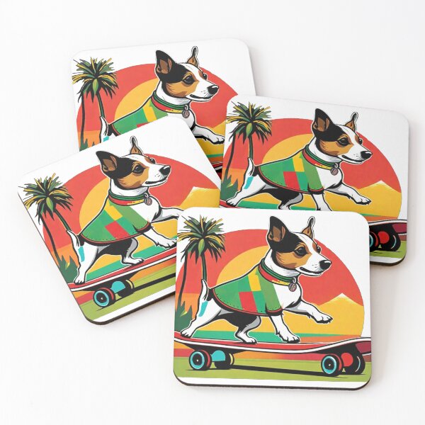 Item preview, Skating Reggae Beach Dog designed and sold by reggaeartgifts.
