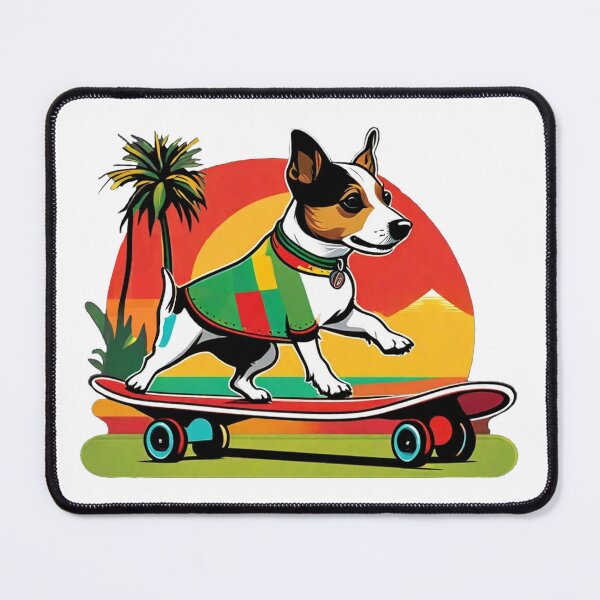 Item preview, Skating Reggae Beach Dog designed and sold by reggaeartgifts.