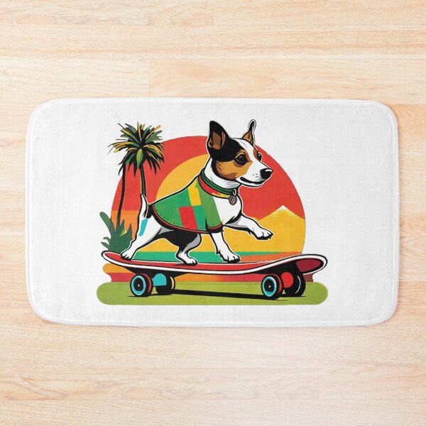 Item preview, Skating Reggae Beach Dog designed and sold by reggaeartgifts.