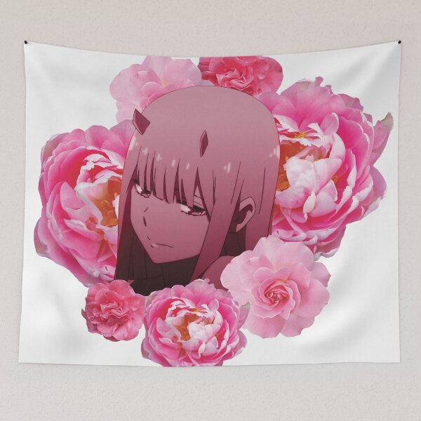 Item preview, Zero Two with Florals designed and sold by rodentgorl.