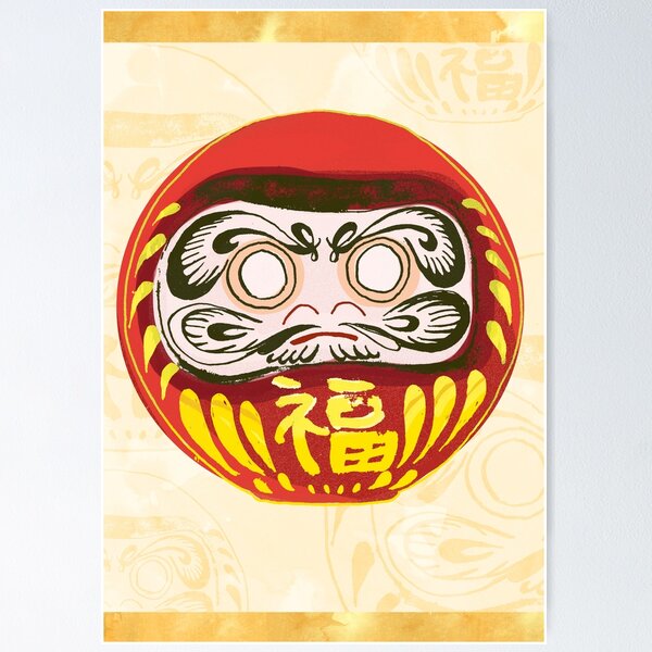 Japanese Daruma Doll - worn out | Poster