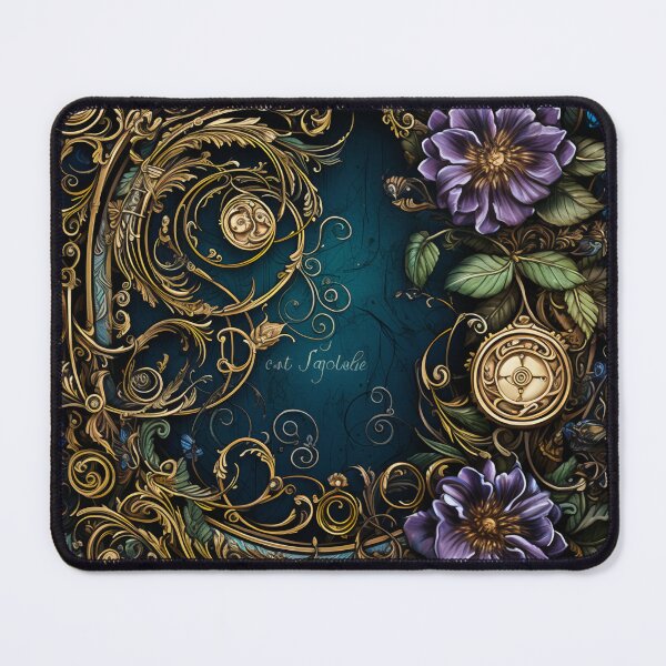 Item preview, Steampunk Flowers and Rusty Clockwork with Dark Background designed and sold by BrandonArtWorld.