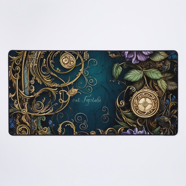 Item preview, Steampunk Flowers and Rusty Clockwork with Dark Background designed and sold by BrandonArtWorld.