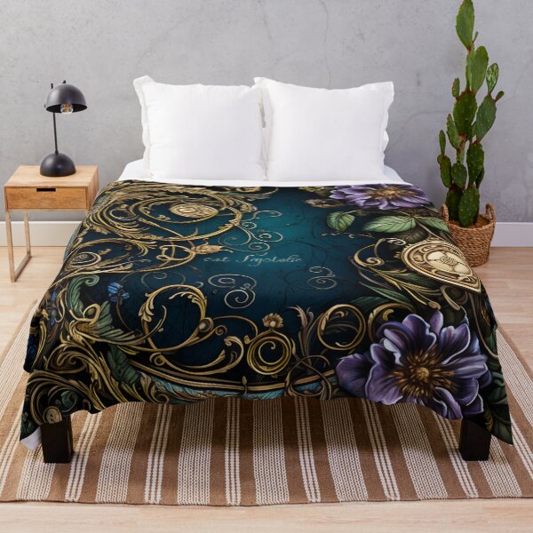 Item preview, Steampunk Flowers and Rusty Clockwork with Dark Background designed and sold by BrandonArtWorld.