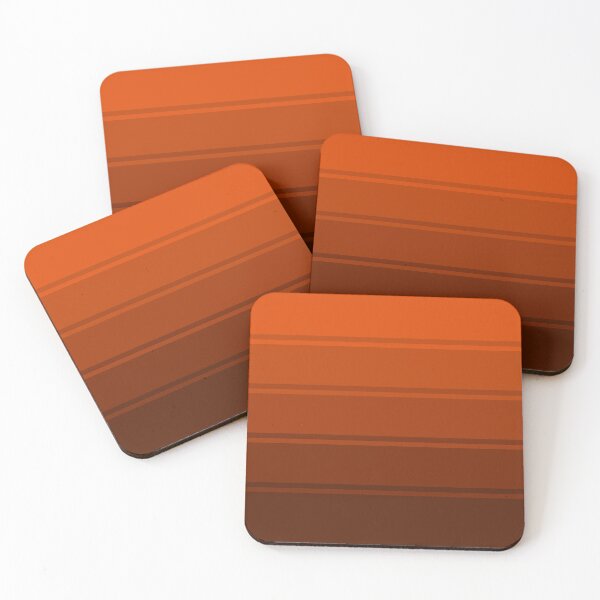Item preview, Ombre Gradient Lines (Brown to Orange) designed and sold by MaidenofIron157.