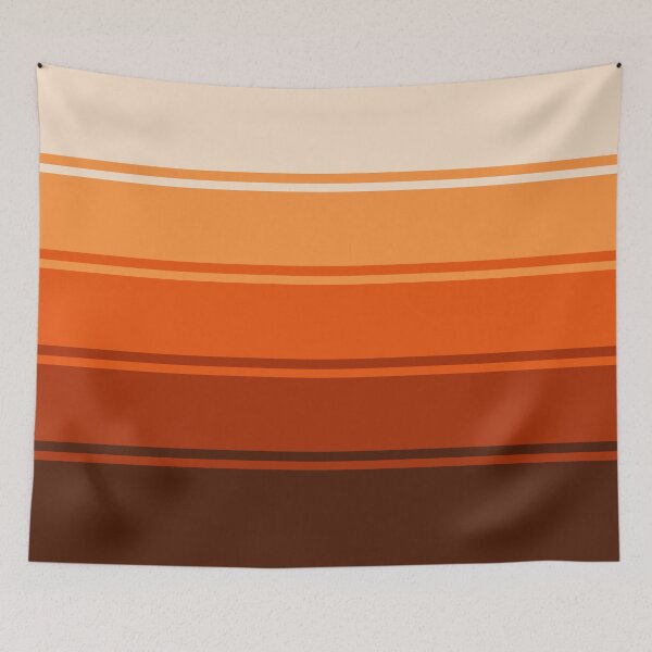 Item preview, Ombre Gradient Lines (Brown to Orange to White) designed and sold by MaidenofIron157.