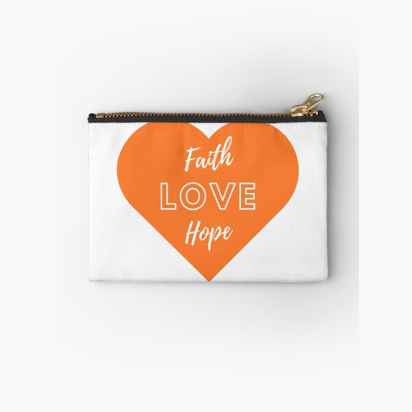 Item preview, Faith Hope Love - Orange, White designed and sold by BibleStuff.