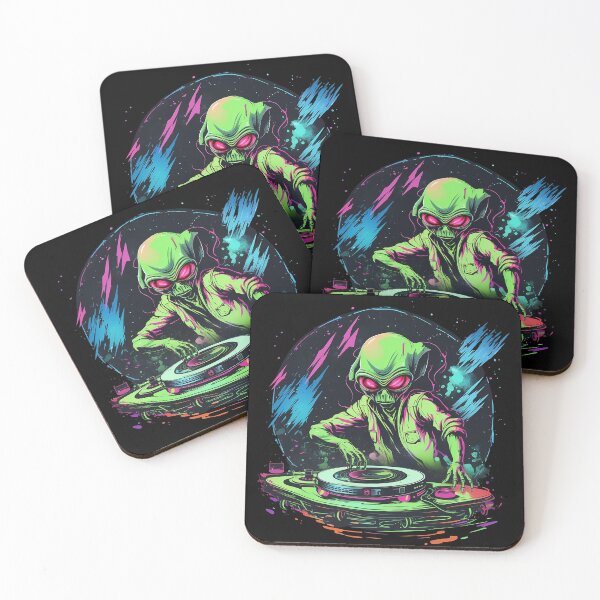 Item preview, Alien DJ Dropping Stellar Beats designed and sold by AncientArkana.