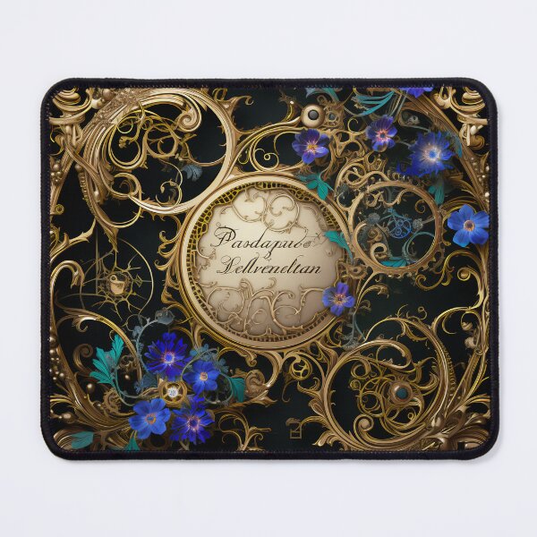 Item preview, Steampunk Flowers and Rusty Clockwork with Dark Background designed and sold by BrandonArtWorld.