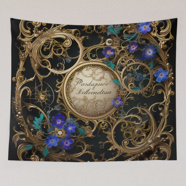 Item preview, Steampunk Flowers and Rusty Clockwork with Dark Background designed and sold by BrandonArtWorld.