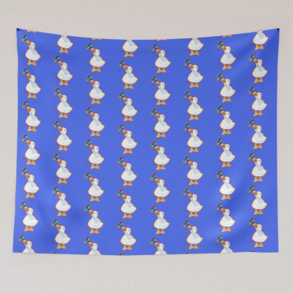 Item preview, Always believe, Happy little duck playing with blue butterfly  designed and sold by altairaleon.