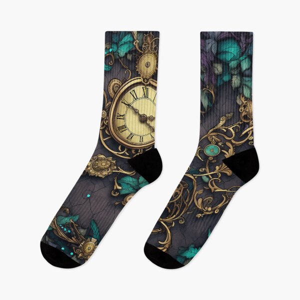 Item preview, Steampunk Flowers and Rusty Clockwork with Dark Background designed and sold by BrandonArtWorld.