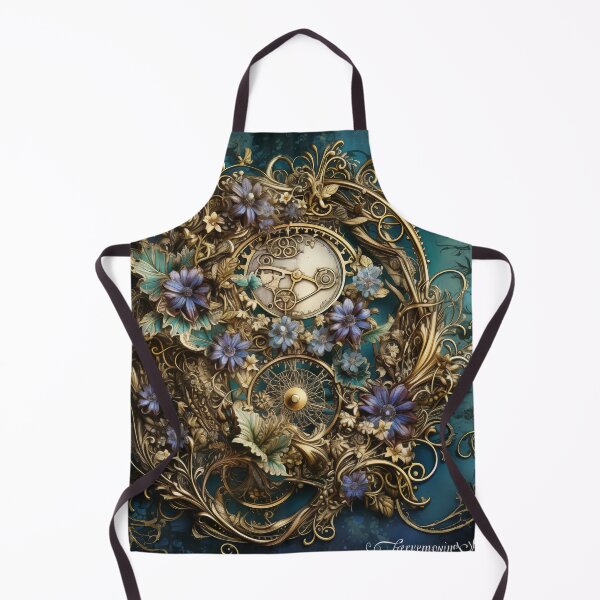 Item preview, Steampunk Flowers and Rusty Clockwork with Dark Background designed and sold by BrandonArtWorld.