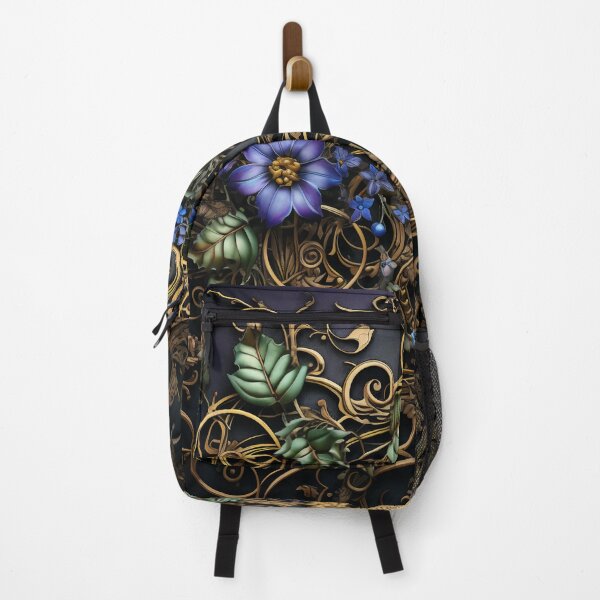 Item preview, Steampunk Flowers and Rusty Clockwork with Dark Background designed and sold by BrandonArtWorld.
